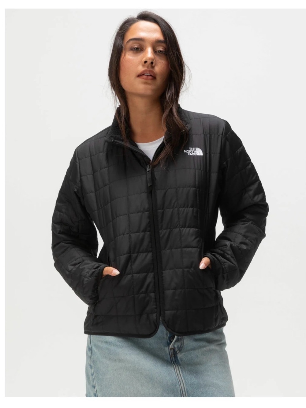 The North Face Junction Insulated Jacket. Black Sherpa lined collar NWT